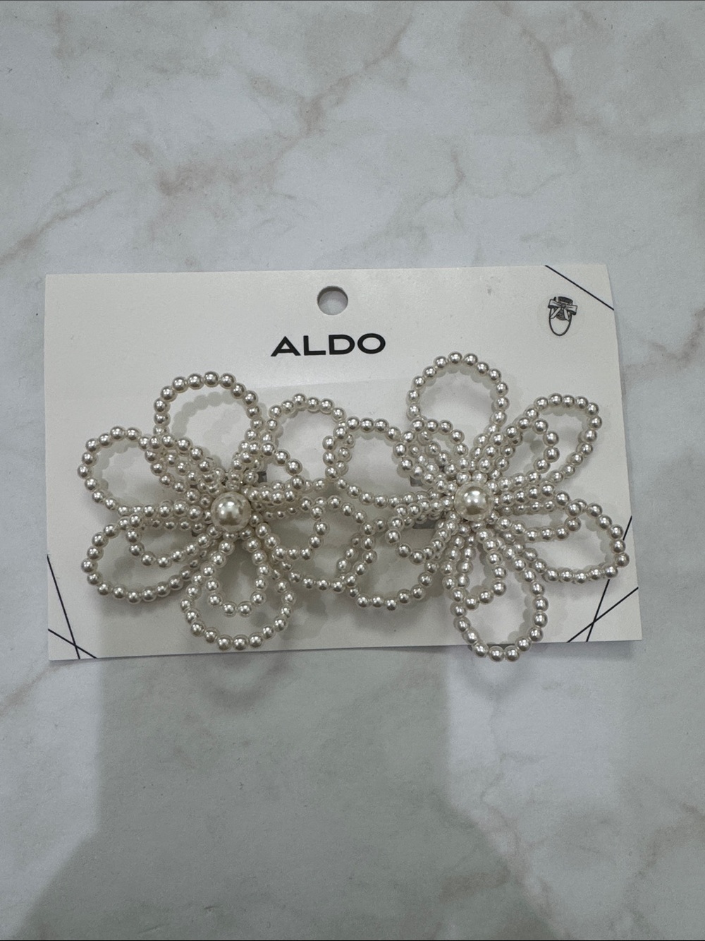 ALDO Pearl Floral Shoe Clips -